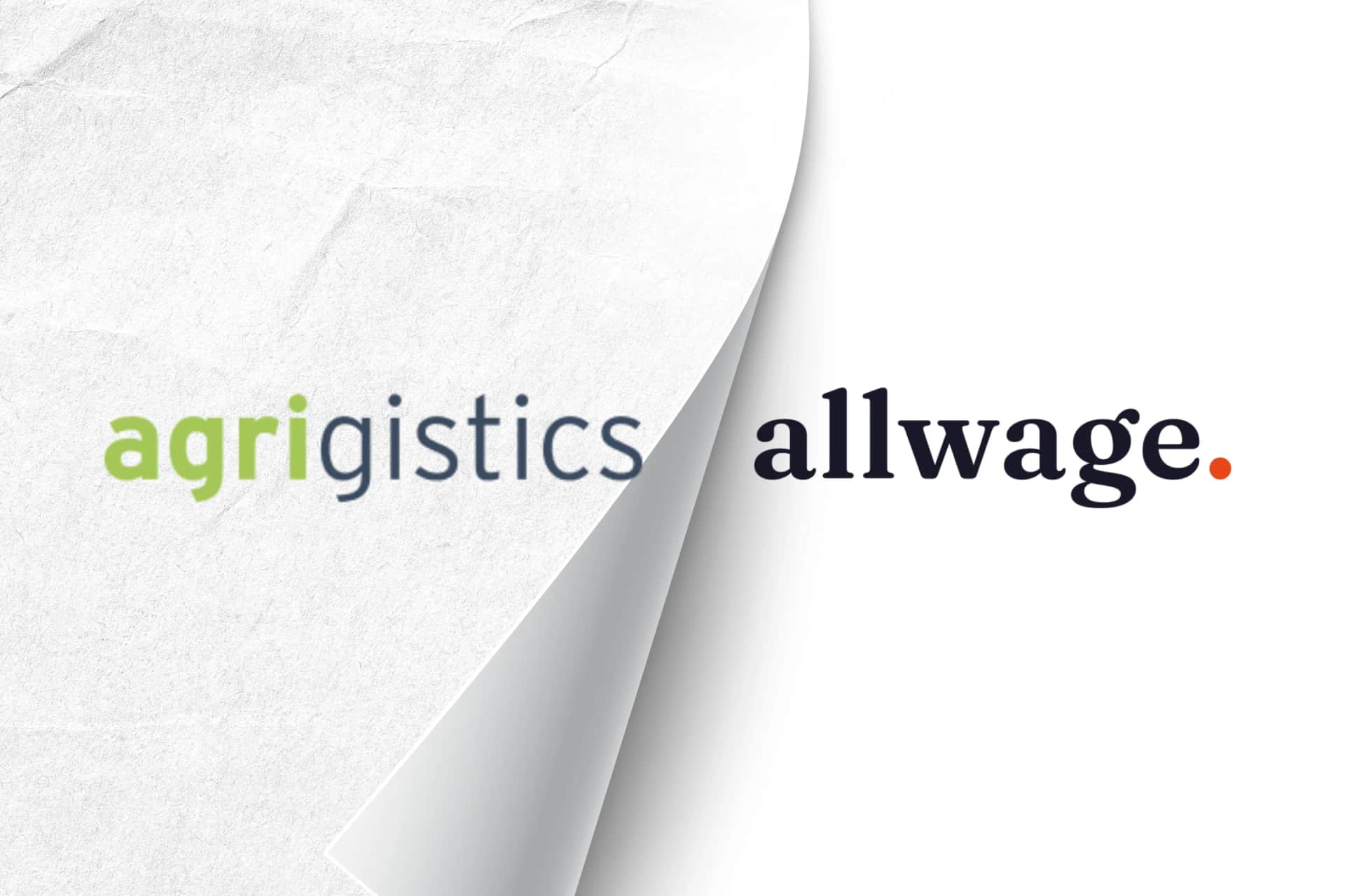 Agrigistics logo revealed as AllWage logo in rebrand announcement graphic